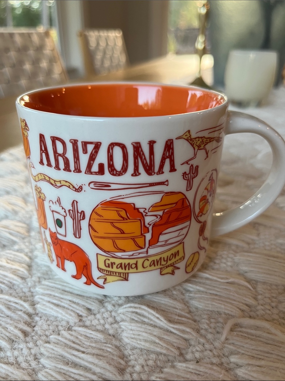 NWOT Starbucks Arizona Grand Canyon Mug - Orange and White